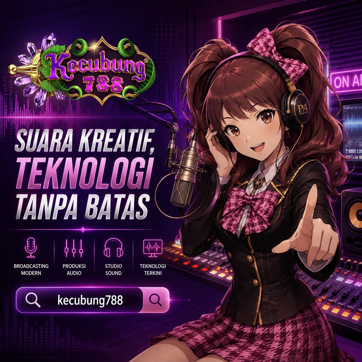 KECUBUNG788 - Teknologi Broadcasting, Produksi Audio & Studio Sound Moderni